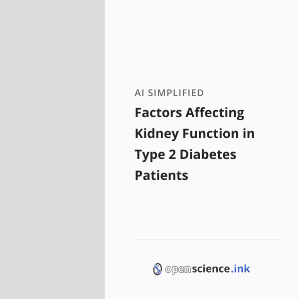 Factors Affecting Kidney Function in Type 2 Diabetes Patients | studies ...