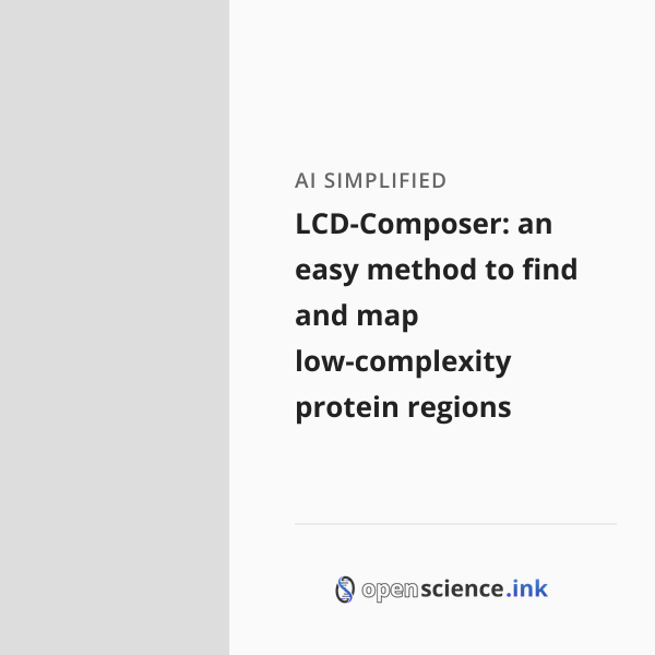 LCD-Composer: an easy method to find and map low-complexity protein ...