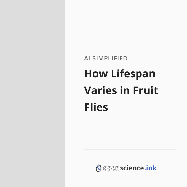 How Lifespan Varies in Fruit Flies | studies, simplified