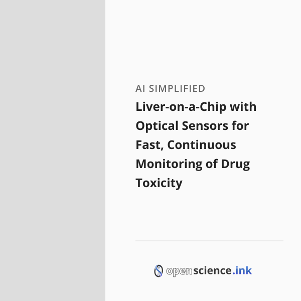 Liver Sensor Liver-on-a-Chip with Optical Sensors for Fast, Continuous Monitoring of ...
