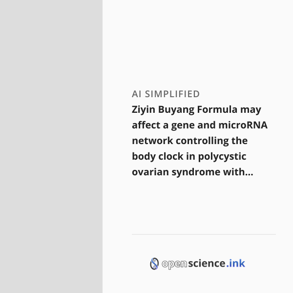 Ziyin Buyang Formula may affect a gene and microRNA network controlling ...