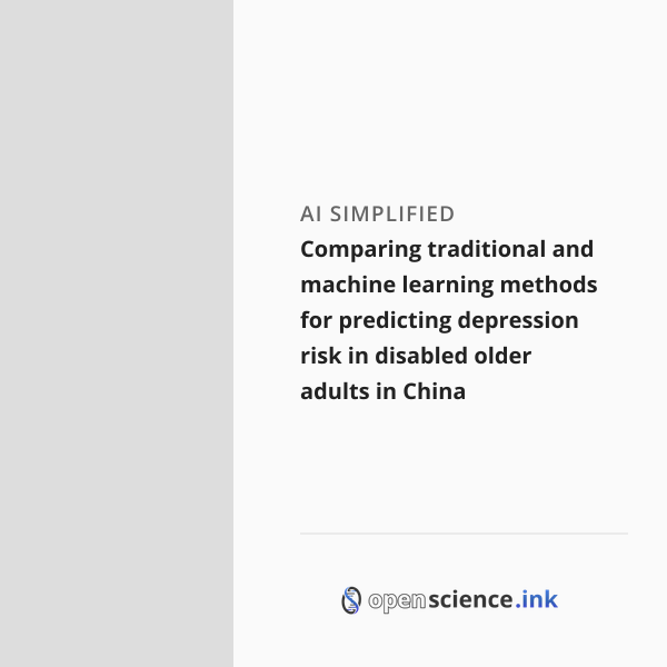 Comparing traditional and machine learning methods for predicting ...