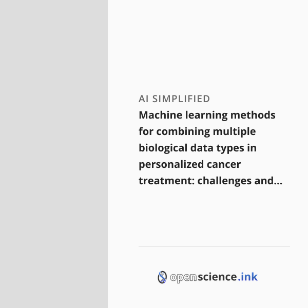 Machine learning methods for combining multiple biological data types ...