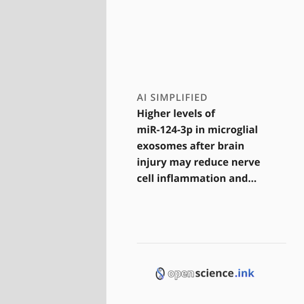 Higher levels of miR-124-3p in microglial exosomes after brain injury ...