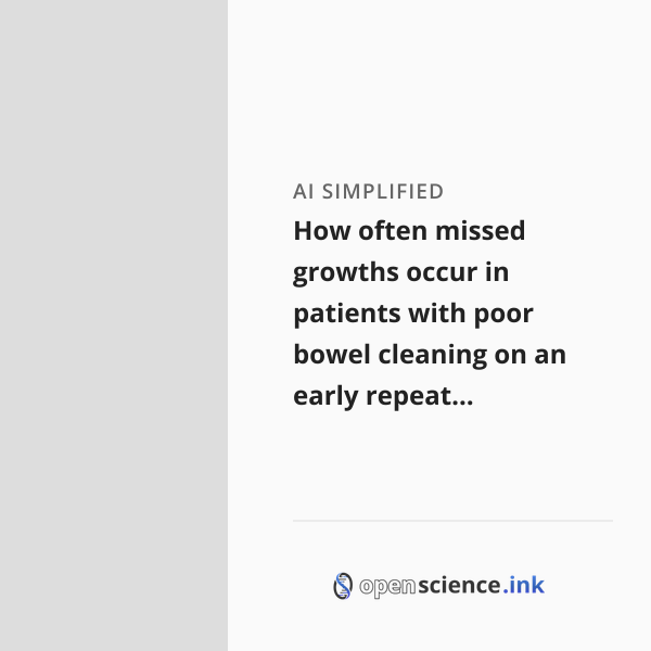 How often missed growths occur in patients with poor bowel cleaning on ...