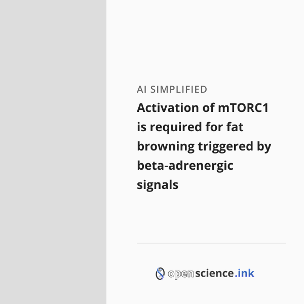 Activation of mTORC1 is required for fat browning triggered by beta ...