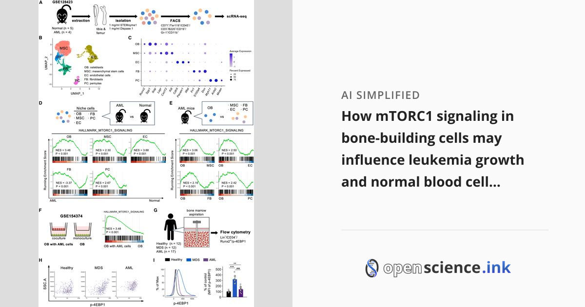 Regulatory role of mTORC1 signaling in osteoblasts in acute myeloid ...