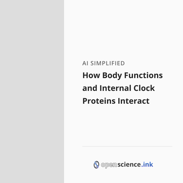 How Body Functions and Internal Clock Proteins Interact | studies ...