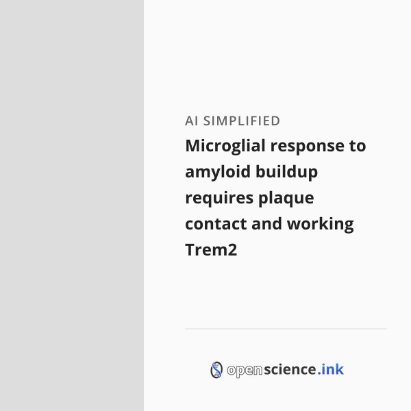 Microglial response to amyloid buildup requires plaque contact and ...
