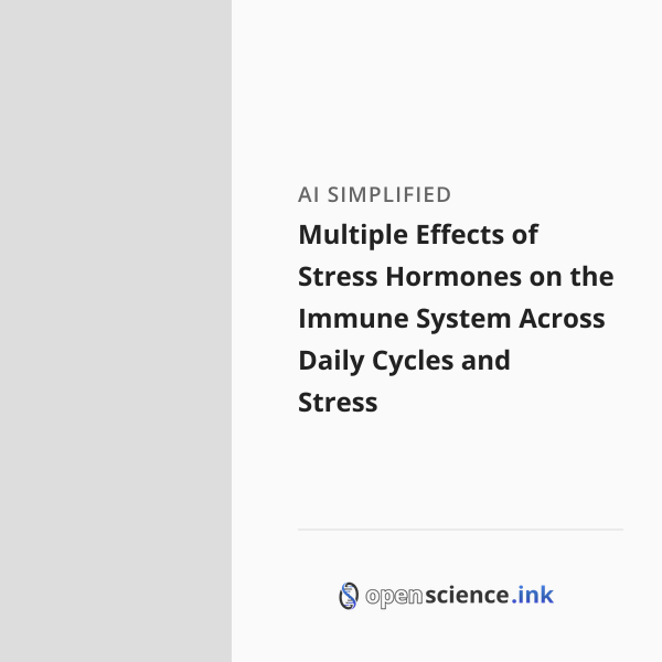 Multiple Effects of Stress Hormones on the Immune System Across Daily ...