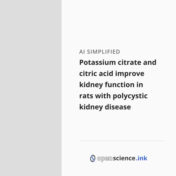 Potassium citrate and citric acid improve kidney function in rats with ...