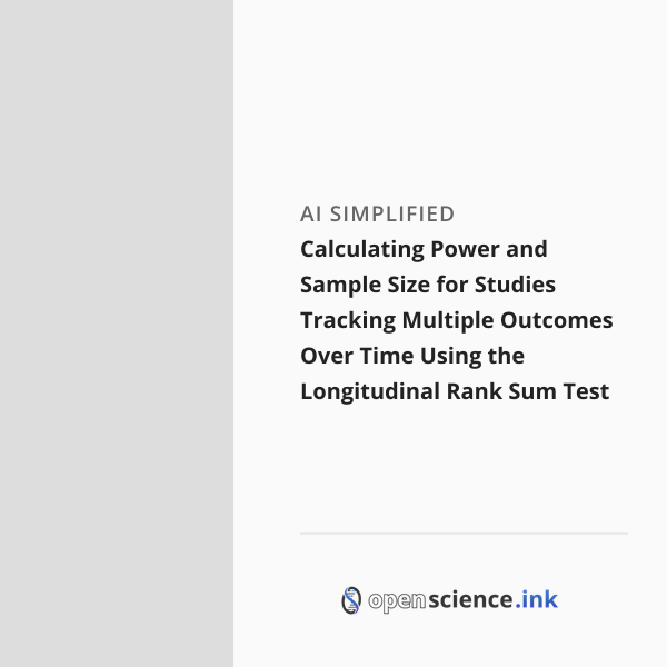 Calculating Power and Sample Size for Studies Tracking Multiple ...