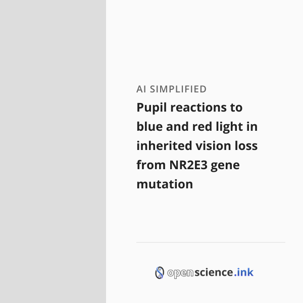 Pupil reactions to blue and red light in inherited vision loss from ...
