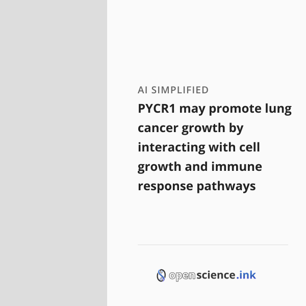 Pycr Pathway PYCR1 may promote lung cancer growth by interacting with cell growth ...