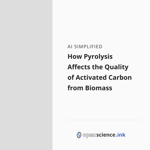 How Pyrolysis Affects the Quality of Activated Carbon from Biomass ...