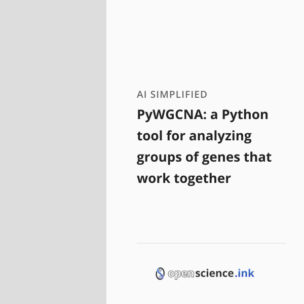 PyWGCNA: a Python tool for analyzing groups of genes that work together ...