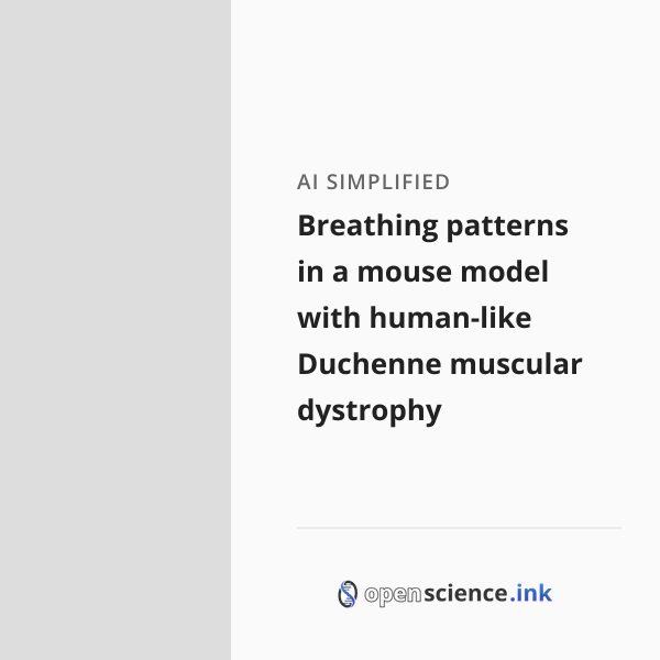 Breathing patterns in a mouse model with human-like Duchenne muscular ...