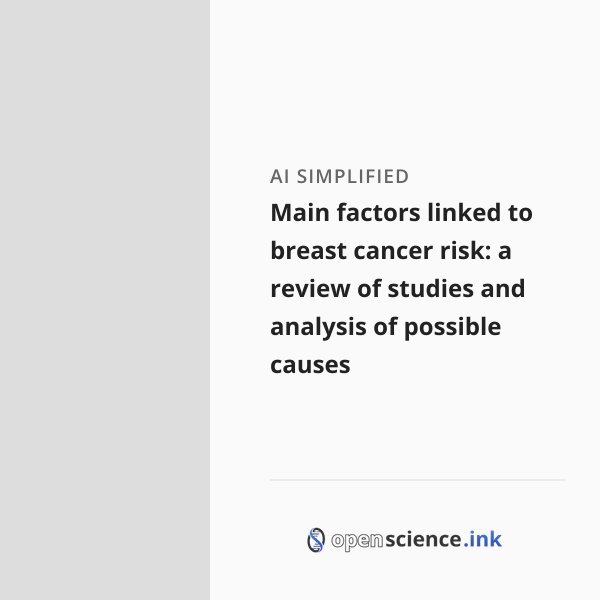 Main factors linked to breast cancer risk: a review of studies and ...