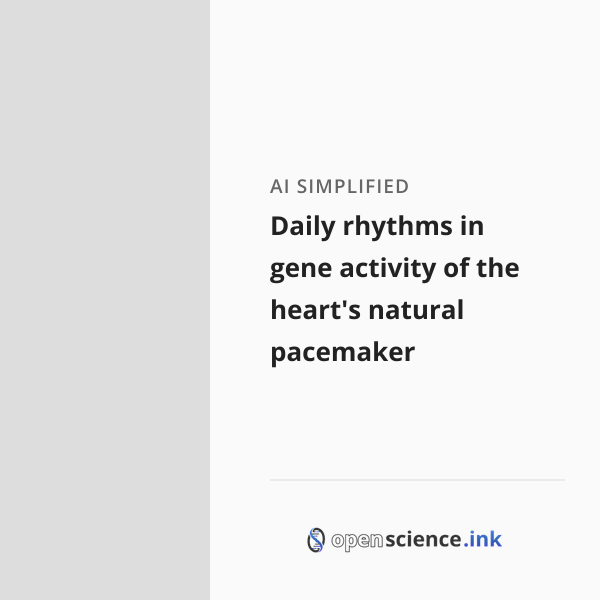 Daily rhythms in gene activity of the heart's natural pacemaker ...
