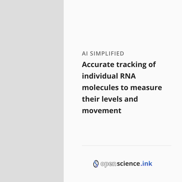 Accurate tracking of individual RNA molecules to measure their levels ...