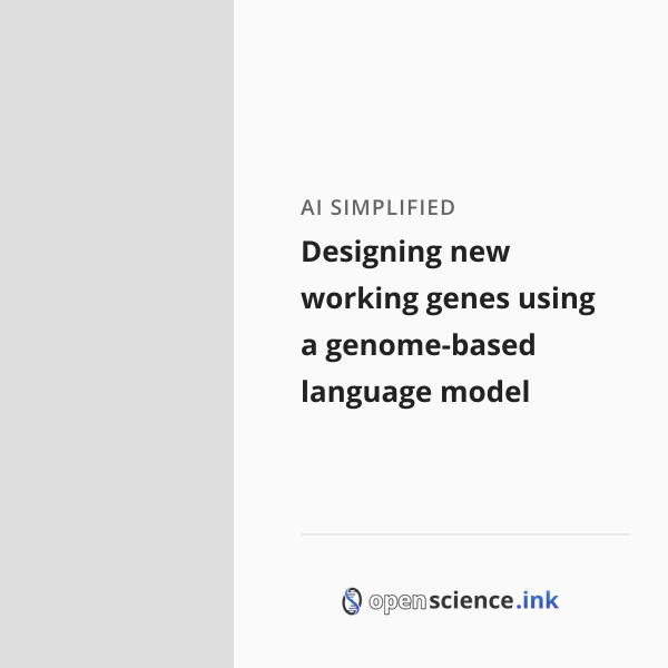 Designing new working genes using a genome-based language model ...