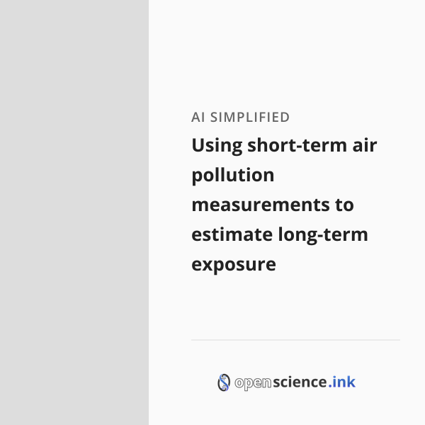 Using short-term air pollution measurements to estimate long-term ...