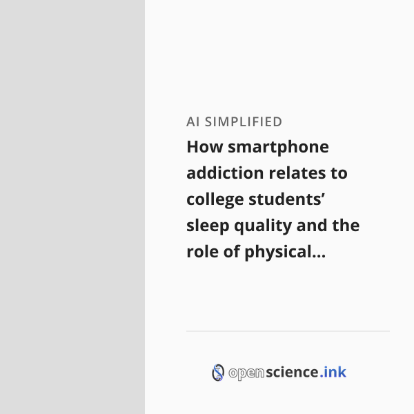 How smartphone addiction relates to college students’ sleep quality and ...