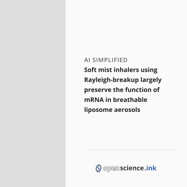 Soft Mist Inhaler Science Soft mist inhalers using Rayleigh-breakup largely preserve the function ...