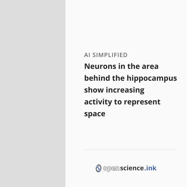 Neurons in the area behind the hippocampus show increasing activity to ...