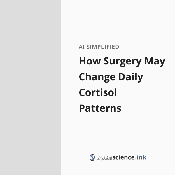 Cortisone Pattern How Surgery May Change Daily Cortisol Patterns | studies, simplified