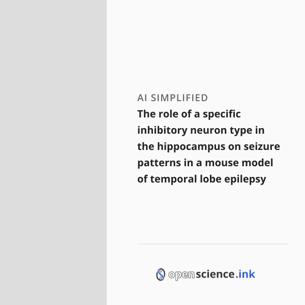 The role of a specific inhibitory neuron type in the hippocampus on ...