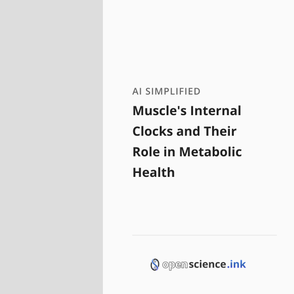 Muscle's Internal Clocks and Their Role in Metabolic Health | studies ...