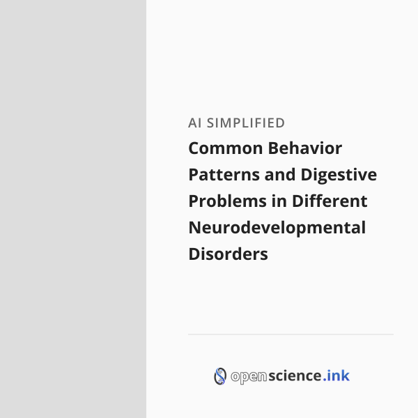 Common Behavior Patterns and Digestive Problems in Different ...