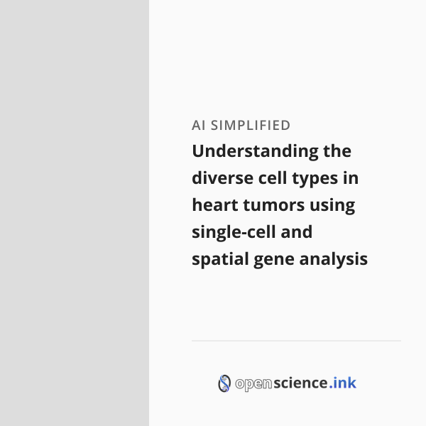 Understanding the diverse cell types in heart tumors using single-cell ...