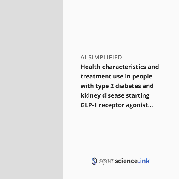 Photo inspiration: Visual Reference: Health Characteristics And Treatment Use In People With Type 2