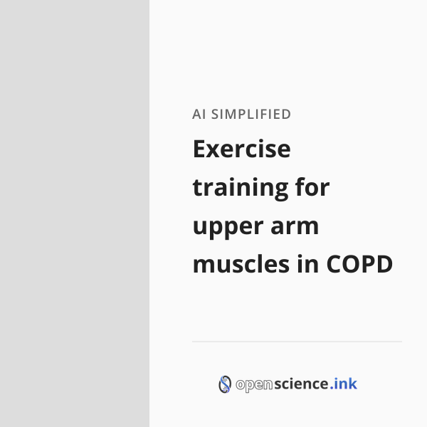 Exercise training for upper arm muscles in COPD | studies, simplified