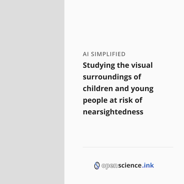 Studying the visual surroundings of children and young people at risk ...