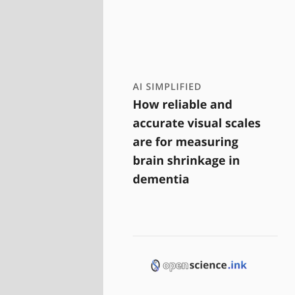Science Class Scale Visual How reliable and accurate visual scales are for measuring brain ...