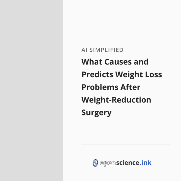 Cgi Weight Less Problem What Causes and Predicts Weight Loss Problems After Weight-Reduction ...